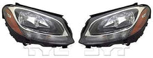 For 2015-2017 MERCEDES-BENZ C300 Driver and Passenger Side Halogen Headlight Assembly CAPA MB2502220
