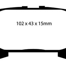 EBC Brakes DP61682 6000 Series Greenstuff Truck and SUV Brake Pad