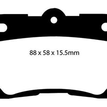 EBC Brakes DP21586 Greenstuff 2000 Series Sport Brake Pad