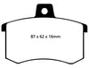 EBC Brakes DP4370R Yellowstuff Street and Track Brake Pad