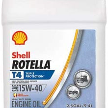 Pennzoil/Quaker State 550045127 Rotella Motor Oil, Heavy-Duty 15W-40, 2.5-Gallons - Quantity 40