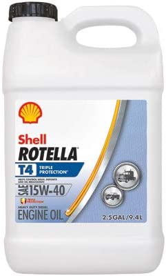 Pennzoil/Quaker State 550045127 Rotella Motor Oil, Heavy-Duty 15W-40, 2.5-Gallons - Quantity 40