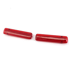 Arotom Interior Red Rear Door Trim Panel Red Back Door Panel Light Lense Reflector Reflector Light Cover Fit for Chevrolet Silverado Fit for GMC Sierra Yukon (A Pair)