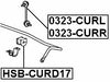 Rear Stabilizer Bushing D17 Febest HSB-CURD17 Oem 52306-TL2-A02
