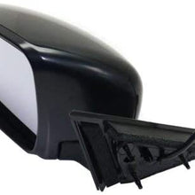Mirror Compatible with 2016-2019 Nissan Rogue Power Manual Folding (Japan/USA Built 17-19)/(Korea Built 18-19) Paintable Driver Side