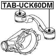 52390-0C012 / 523900C012 - Arm Bushing Differential Mount For Toyota