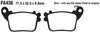 EBC Double-H Sintered Rear Brake Pads FA436HH