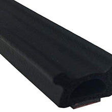 Steele Rubber Products Boat Compartment and Hatch Seal - Peel-N-Stick Hollow Half Round with Ears - Sold and Priced per Foot 70-3847-377