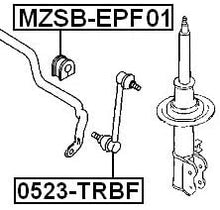 Front Stabilizer Bushing D20 Febest MZSB-EPF01 Oem EC01-34-156H