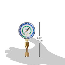 Yellow Jacket 40332 Blue Compound Gauge with 19110 Quick Coupler