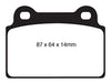 EBC Brakes DP41985R Yellowstuff Street and Track Brake Pad