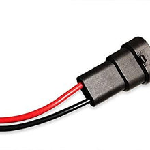 iJDMTOY (2) LED Fog Lamps Conversion Adapter Wires Compatible With 2007-2009 Jeep Wrangler JK (Good With JW Speaker 6045 6145 or Truck-Lite 80275)