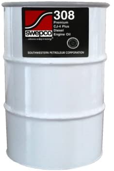SWEPCO Premium CJ-4 Plus Diesel Engine Oil SAE Grade 15w-40 - 16 Gallon 1/4 Drum Keg