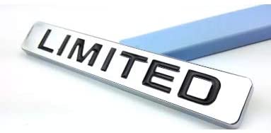 Limited Door Trunk Window Emblem Fender Trim Kit 2 Pieces (CHROME/BLACK)