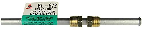 Domestic Steel Brake/Fuel/Transmission Line, 3/8 x 72