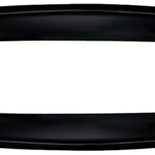 Deebior 1pc 38" Universal Tape On Deflector Sun/Moon Roof Rain Snow Guard Wind Dark Smoke Tint Window Visor RN98