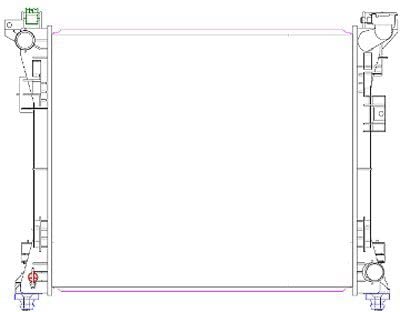 MAPM Premium Quality RADIATOR; HEAVY DUTY; V6; WITH AIR CONDITIONING; AUTOMATIC