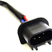 iJDMTOY (2) Heavy Duty 16-GA Ceramic Adapter 9008-H13 Wiring Harness Adapters For Headlights/Fog Lamps Retrofit