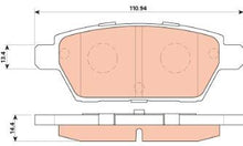TRW TPC1161 Premium Ceramic Rear Disc Brake Pad Set