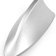 FOLCONROAD Car Auto Shark Fin Antenna Roof Aerial Base Radio Signal [Silver][US Warehouse]