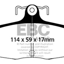 EBC Brakes DP41172R Yellowstuff Street and Track Brake Pad