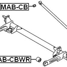 Mb809566 - Arm Bushing (for Rear Control Arm) For Mitsubishi