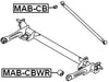 Mb809566 - Arm Bushing (for Rear Control Arm) For Mitsubishi