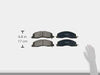 Bosch BP1399 QuietCast Premium Semi-Metallic Disc Brake Pad Set For Dodge: 2009-2010 Ram 2500, 2009-2010 Ram 3500; Ram: 2011-2017 2500, 2011-2017 3500; Front