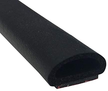 Steele Rubber Products Boat Compartment Door Seal - Peel-Stick Medium Hollow Half Round - Sold and Priced per Foot 70-3848-377