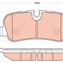 TRW TPC1099 Black Premium Ceramic Rear Disc Brake Pad Set