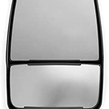 Velvac 714580 Replacement Mirror Head, Right Side, Black, Manual, 1 Pack