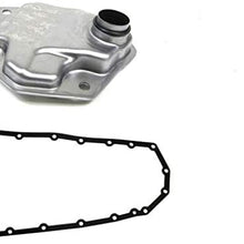 Genuine Mitsubishi Transmission Valve Body Oil Filter & Gasket 2824A007 2705A015 Lancer with CVT Transmission 2008 2009 2010 2011 2012 2013 2014 2015