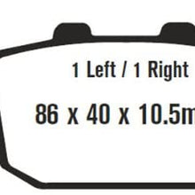 EBC Brakes FA140V Semi Sintered Disc Brake Pad