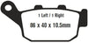 EBC Brakes FA140V Semi Sintered Disc Brake Pad