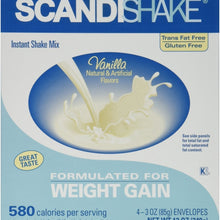 Scandishake Axcan Scandipharm Scandishake Instant Shake Mix, Vanilla 3 oz, 4 ea