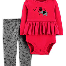 Child of Mine by Carter's Long Sleeve Bodysuit & Pant, 2pc Outfit Set