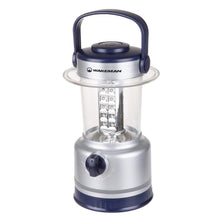 LED Lantern, Outdoor Camping Lantern Flashlight With Adjustable Brightness, Dimmer Switch And Built-In Compass By Wakeman Outdoors (Silver)