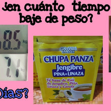 Chupa Panza Detox Diet Tea Jengibre Te Chupa Pansa para Perdida de Peso -  30 ct