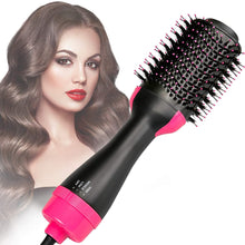 Hot Air Brush,Hair Dryer Brush, One Step Hair Dryer & Volumizer, Styler for Straightening, Curling, Salon Negative Ion Ceramic Electric Blow Dryer Rotating Straightener Curl Brush