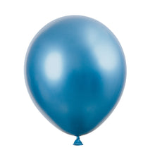 Latex Metallic Balloons, Blue, Green, & Silver, 11in, 6ct