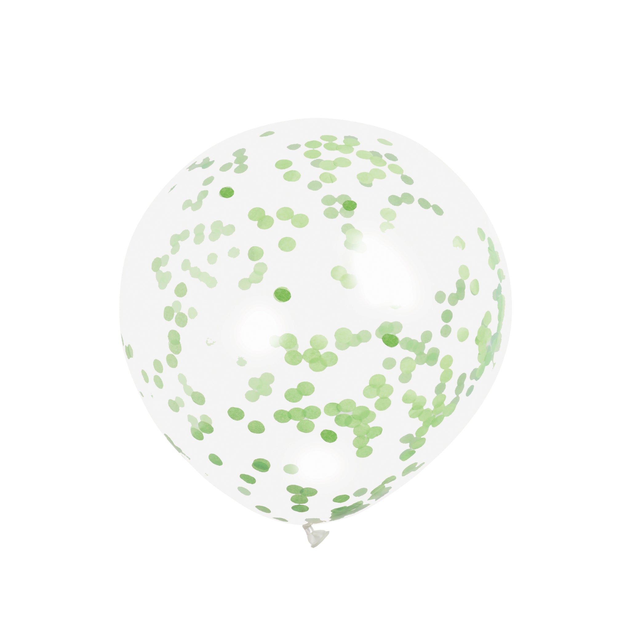 Latex Confetti Balloons, Lime Green, 12 in, 6ct