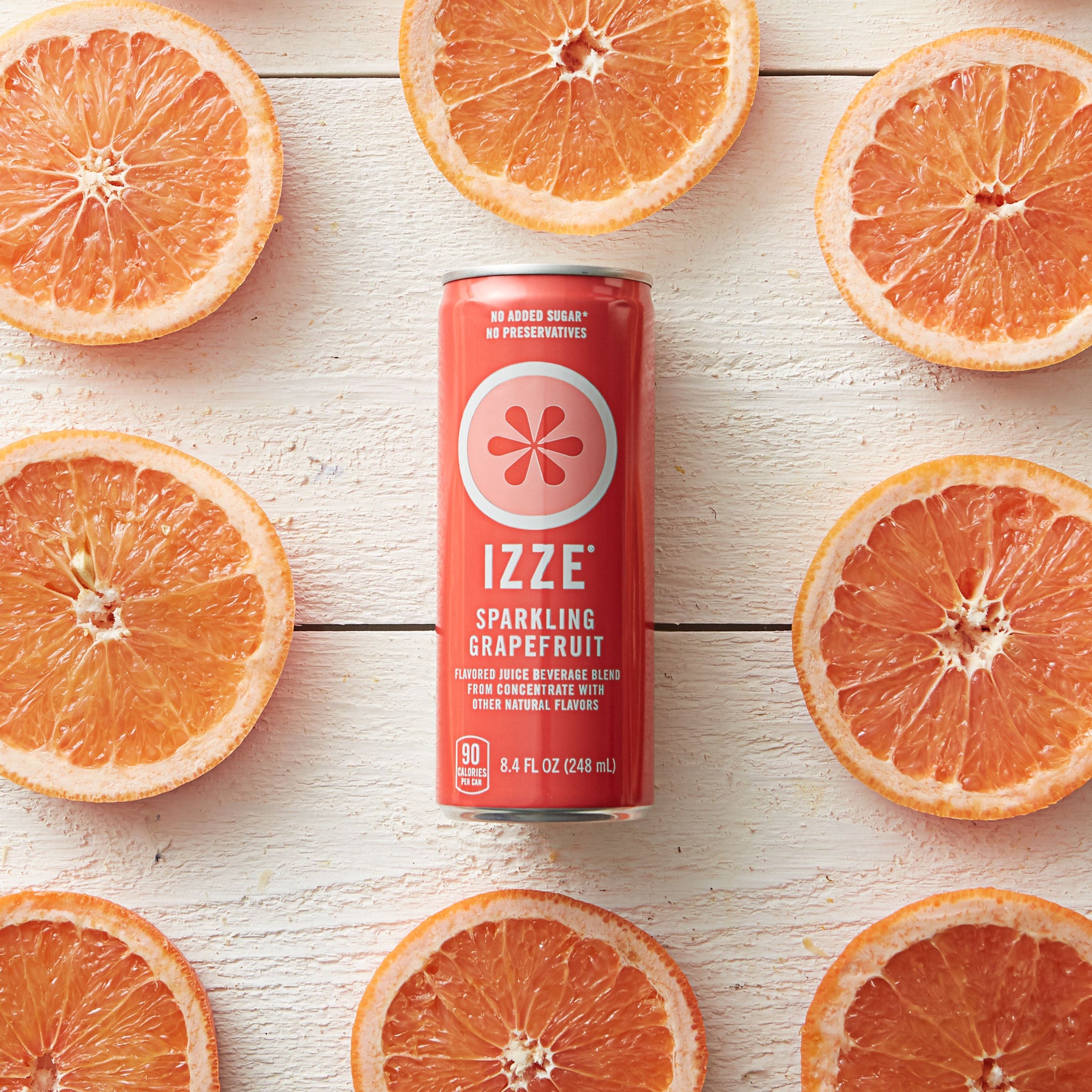 IZZE Sparkling Juice, Grapefruit, 8.4 oz Cans, 24 Count PartLimit