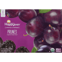 (8 Pouches) Happy Baby Organics Prunes Baby Food 3.5 oz