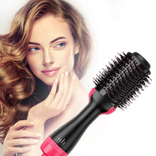 Hot Air Brush,Hair Dryer Brush, One Step Hair Dryer & Volumizer, Styler for Straightening, Curling, Salon Negative Ion Ceramic Electric Blow Dryer Rotating Straightener Curl Brush