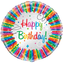 18" Foil Rainbow Birthday Party Balloon