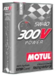 Motul 104242 300V Power 5W-40 Motor Oil 2-Liter Bottle