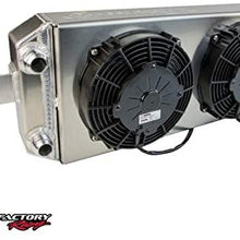 SpeedFactory Tucked Radiator for Honda K Series W/ 32mm with Shroud/Fan Kit