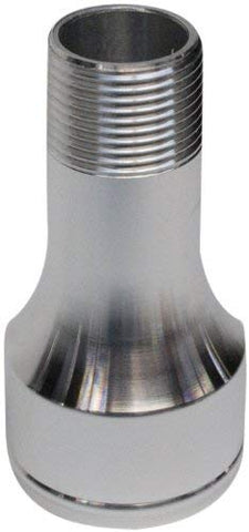 PRW 5292083 Clear Anodized Aluminum Straight Universal Electric Water Pump Fitting