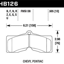 Hawk Performance HB126Z.505 Performance Ceramic Brake Pad