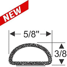 Steele Rubber Products RV Compartment and Edge Trim - Peel-Stick Medium Hollow Half Round - Sold and Priced per Foot 70-3848-277